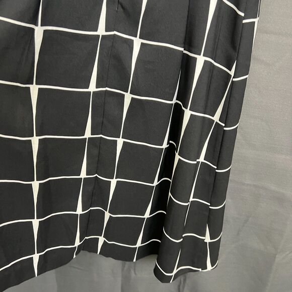 Who What Wear Black White geo print sleeveless dress XS - Picture 5 of 9